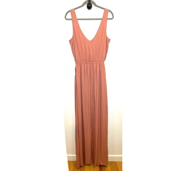 Show Me Your Mumu Weddings Kendall Mauve Chiffon Maxi Dress Size XL NWT - Picture 4 of 16